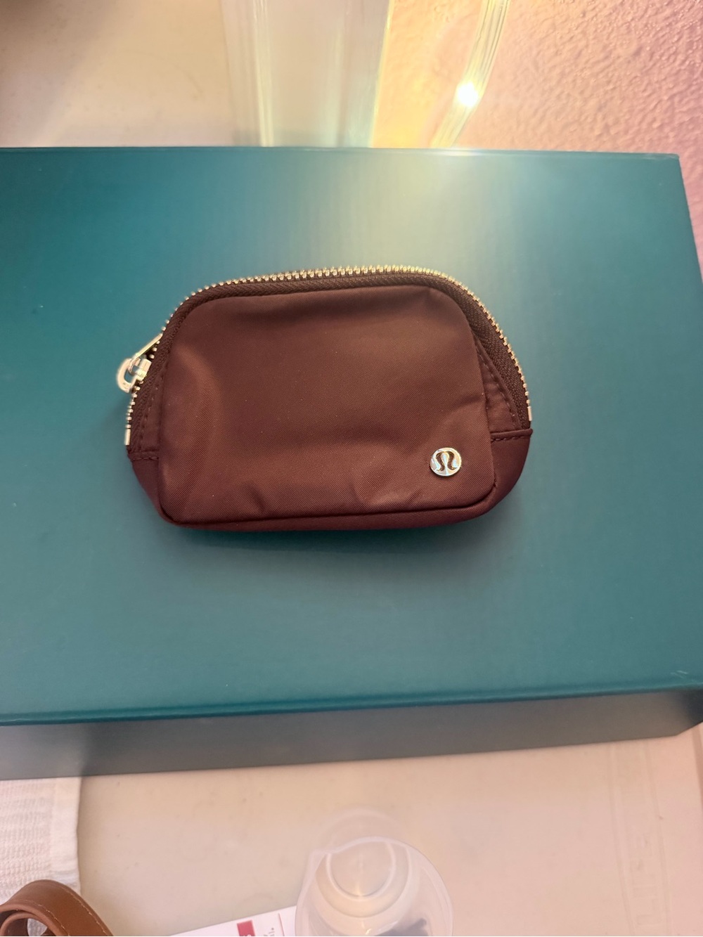 New lululemon athletica Small plum Zip Pouch Coin Case
